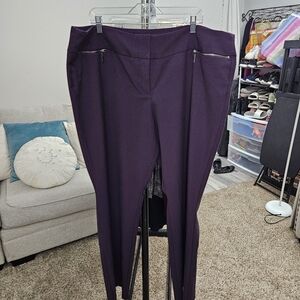 Worthington 22W Mordern Fit Purple Pants